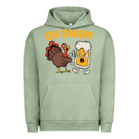 Pigment Oil Green oh snap thanksgiving cute turkey day Urban Hoodie - linhVisuals