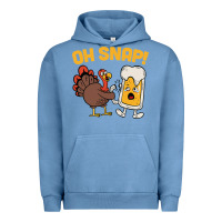 Pigment Pebble Blue oh snap thanksgiving cute turkey day Urban Hoodie - linhVisuals