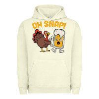 Pigment Pistachio oh snap thanksgiving cute turkey day Urban Hoodie - linhVisuals
