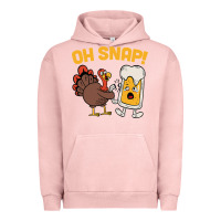 Pigment Salmon oh snap thanksgiving cute turkey day Urban Hoodie - linhVisuals