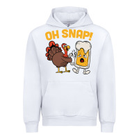 White oh snap thanksgiving cute turkey day Urban Hoodie - linhVisuals