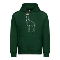 Forest Green santa giraffe christmas color led Urban Hoodie - linhVisuals