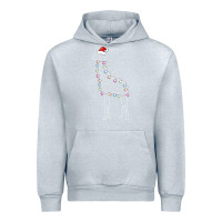 Heather Grey santa giraffe christmas color led Urban Hoodie - linhVisuals