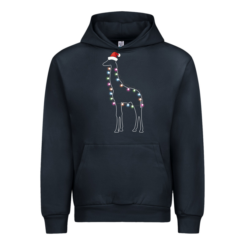Santa Giraffe Christmas Color Led Urban Hoodie by linhVisuals | Teevron