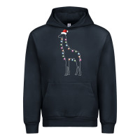 Navy santa giraffe christmas color led Urban Hoodie - linhVisuals