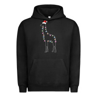Pigment Black santa giraffe christmas color led Urban Hoodie - linhVisuals