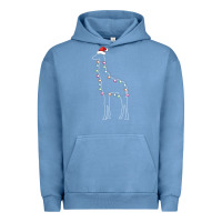 Pigment Pebble Blue santa giraffe christmas color led Urban Hoodie - linhVisuals