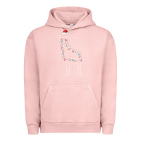 Pigment Salmon santa giraffe christmas color led Urban Hoodie - linhVisuals
