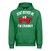 Emerald don't bother me i'm crabby Urban Hoodie - linhVisuals