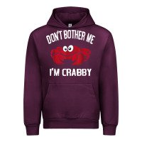 Mauve Wine don't bother me i'm crabby Urban Hoodie - linhVisuals