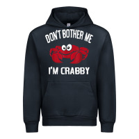 Navy don't bother me i'm crabby Urban Hoodie - linhVisuals