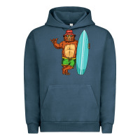Pigment Midnight Navy surfing premium Urban Hoodie - linhVisuals