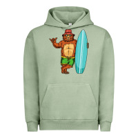 Pigment Oil Green surfing premium Urban Hoodie - linhVisuals