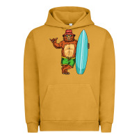 Pigment Peanut Butter surfing premium Urban Hoodie - linhVisuals