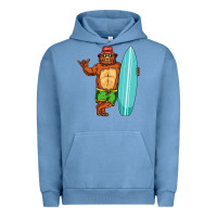 Pigment Pebble Blue surfing premium Urban Hoodie - linhVisuals