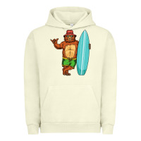 Pigment Pistachio surfing premium Urban Hoodie - linhVisuals