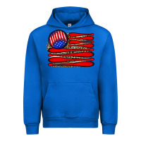 Cobalt leopard baseball flag5 Urban Hoodie - JahusDesignShop