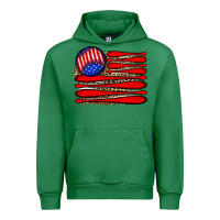 Emerald leopard baseball flag5 Urban Hoodie - JahusDesignShop