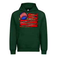 Forest Green leopard baseball flag5 Urban Hoodie - JahusDesignShop
