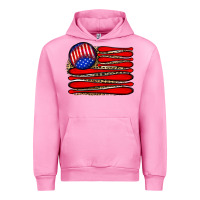 Fuchsia Pink leopard baseball flag5 Urban Hoodie - JahusDesignShop