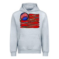Heather Grey leopard baseball flag5 Urban Hoodie - JahusDesignShop