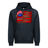 Navy leopard baseball flag5 Urban Hoodie - JahusDesignShop