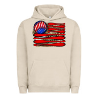 Pigment French Oak leopard baseball flag5 Urban Hoodie - JahusDesignShop
