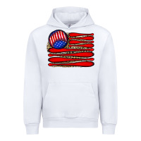 White leopard baseball flag5 Urban Hoodie - JahusDesignShop
