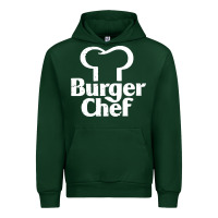 Forest Green vintage burger chef classic Urban Hoodie - linhVisuals