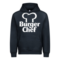 Navy vintage burger chef classic Urban Hoodie - linhVisuals