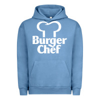 Pigment Pebble Blue vintage burger chef classic Urban Hoodie - linhVisuals