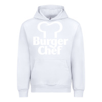 White vintage burger chef classic Urban Hoodie - linhVisuals