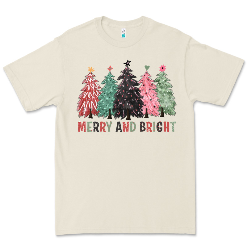 Merry And Bright Premium Tee by CowGirlArtShop | Teevron