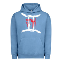 Pigment Pebble Blue zodiac series gemini classic Urban Hoodie - linhVisuals