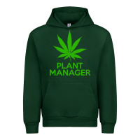 Forest Green plant manager weed pot cannabis flippin sweet gear transparent copy Urban Hoodie - linhVisuals