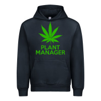 Navy plant manager weed pot cannabis flippin sweet gear transparent copy Urban Hoodie - linhVisuals