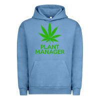 Pigment Pebble Blue plant manager weed pot cannabis flippin sweet gear transparent copy Urban Hoodie - linhVisuals