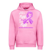 Fuchsia Pink hodgkins lymphoma awareness t  shirt hodgkin's lymphoma awareness her Urban Hoodie - linhVisuals