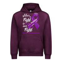 Mauve Wine hodgkins lymphoma awareness t  shirt hodgkin's lymphoma awareness her Urban Hoodie - linhVisuals