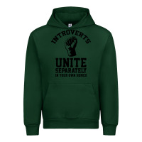 Forest Green introverts unite Urban Hoodie - linhVisuals