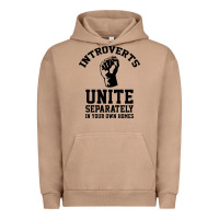 Pigment Burro introverts unite Urban Hoodie - linhVisuals