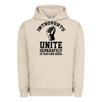 Pigment French Oak introverts unite Urban Hoodie - linhVisuals