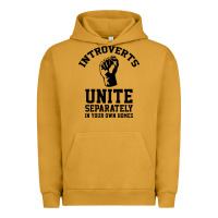Pigment Peanut Butter introverts unite Urban Hoodie - linhVisuals