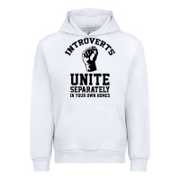 White introverts unite Urban Hoodie - linhVisuals