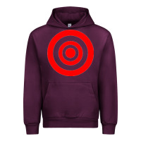 Mauve Wine bullseye target Urban Hoodie - linhVisuals