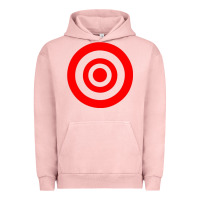 Pigment Salmon bullseye target Urban Hoodie - linhVisuals