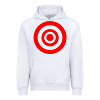 White bullseye target Urban Hoodie - linhVisuals