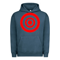 Pigment Midnight Navy bullseye target Urban Hoodie - linhVisuals