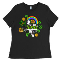 Black Texas map St. Patrick's Ladies Tee - CowGirlArtShop