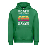 Emerald Funny Cat Lover Sarcastic Cat Memes Urban Hoodie - linhVisuals